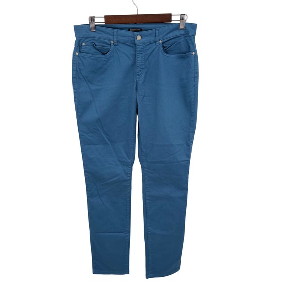 Eileen Fisher Pants - Eileen Fisher Womens XL Pants Teal Blue Slim Fit Five Pocket Twill